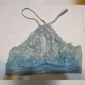 Victoria secret bralette, high neck. Sage green lace